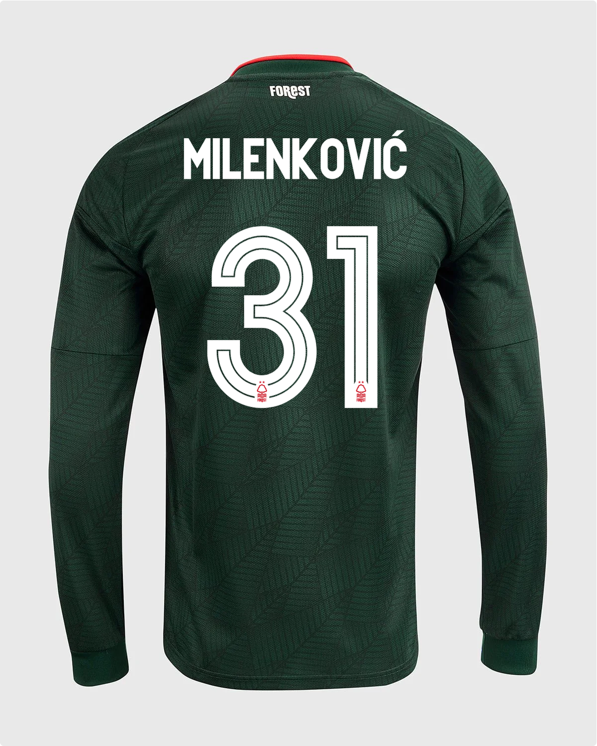 NFFC 26/27 Long Sleeve Away Shirt with Milenković 31 NFFC Printing
