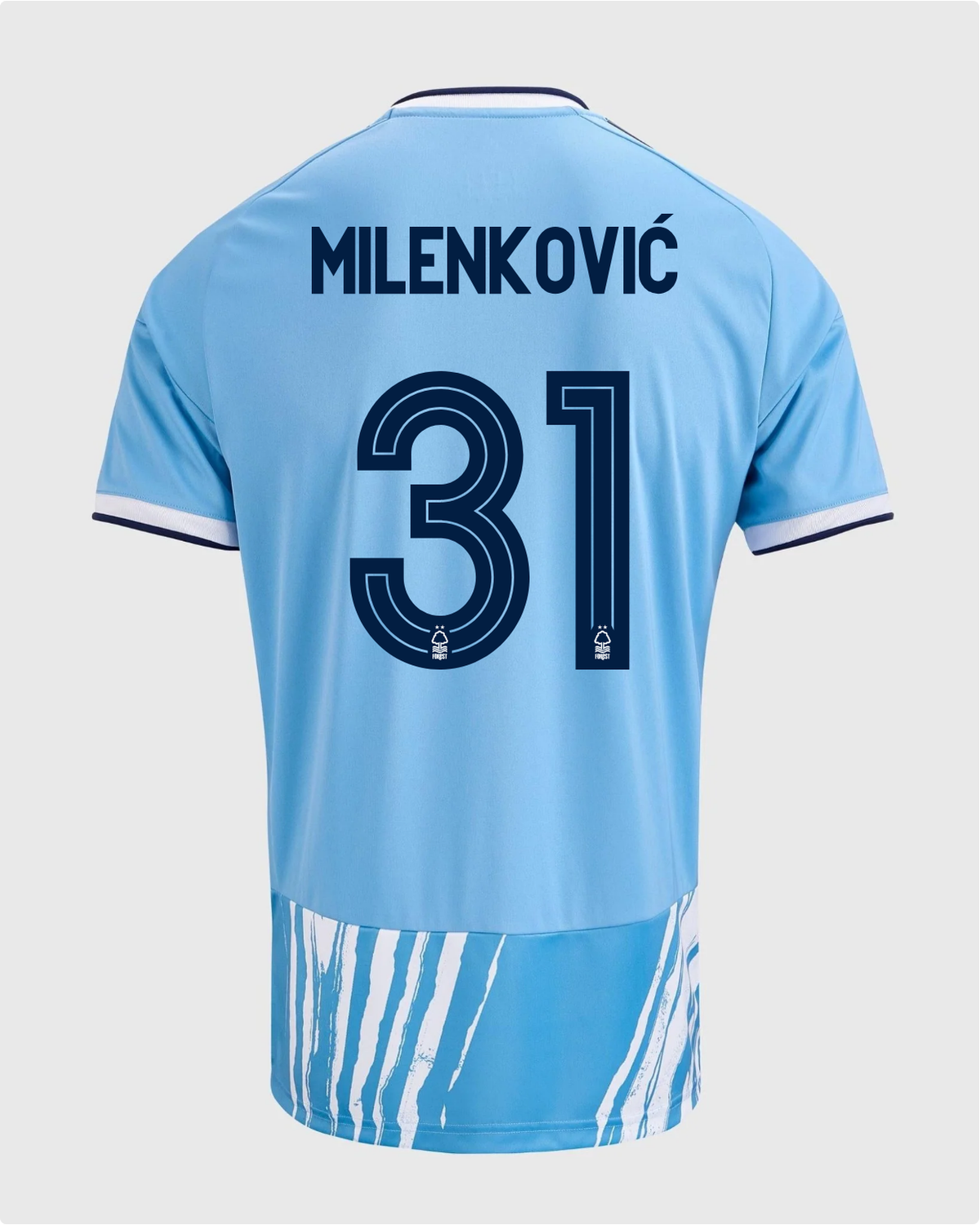 NFFC 26/27 Third Shirt with Milenković 31 NFFC Printing