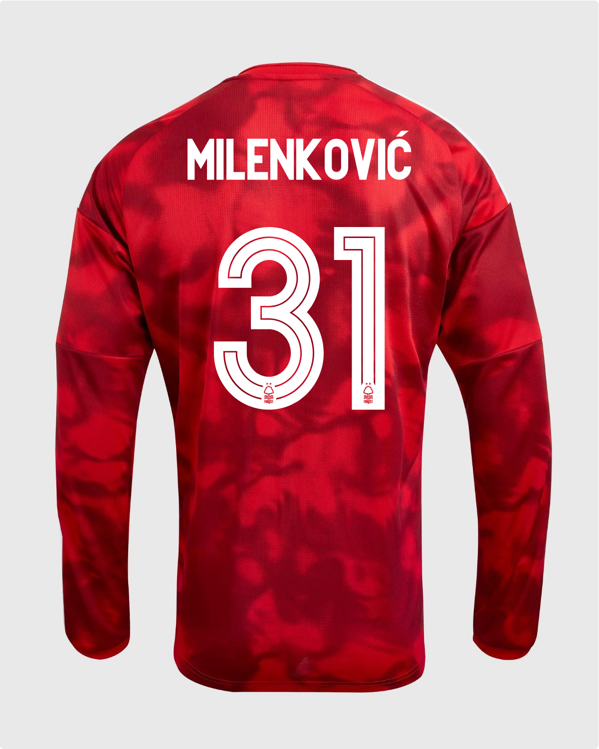 NFFC 26/27 Long Sleeve Home Shirt with Milenković 31 NFFC Printing