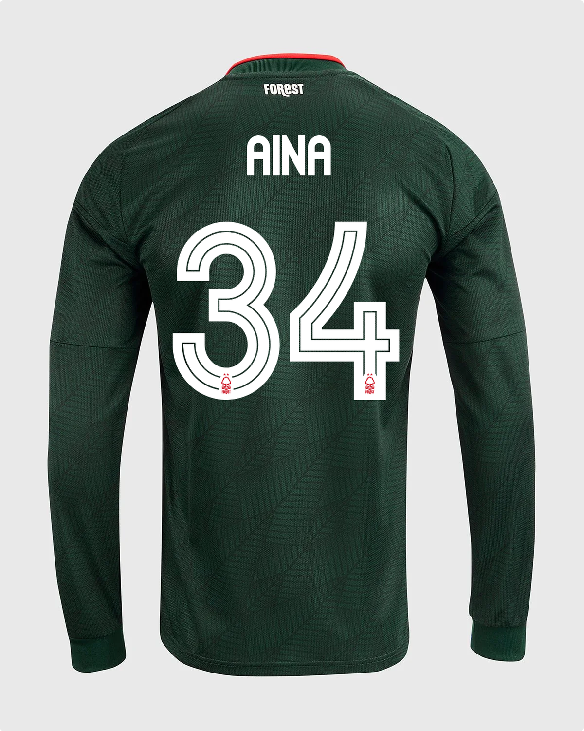 NFFC 26/27 Long Sleeve Away Shirt with Aina 34 NFFC Printing