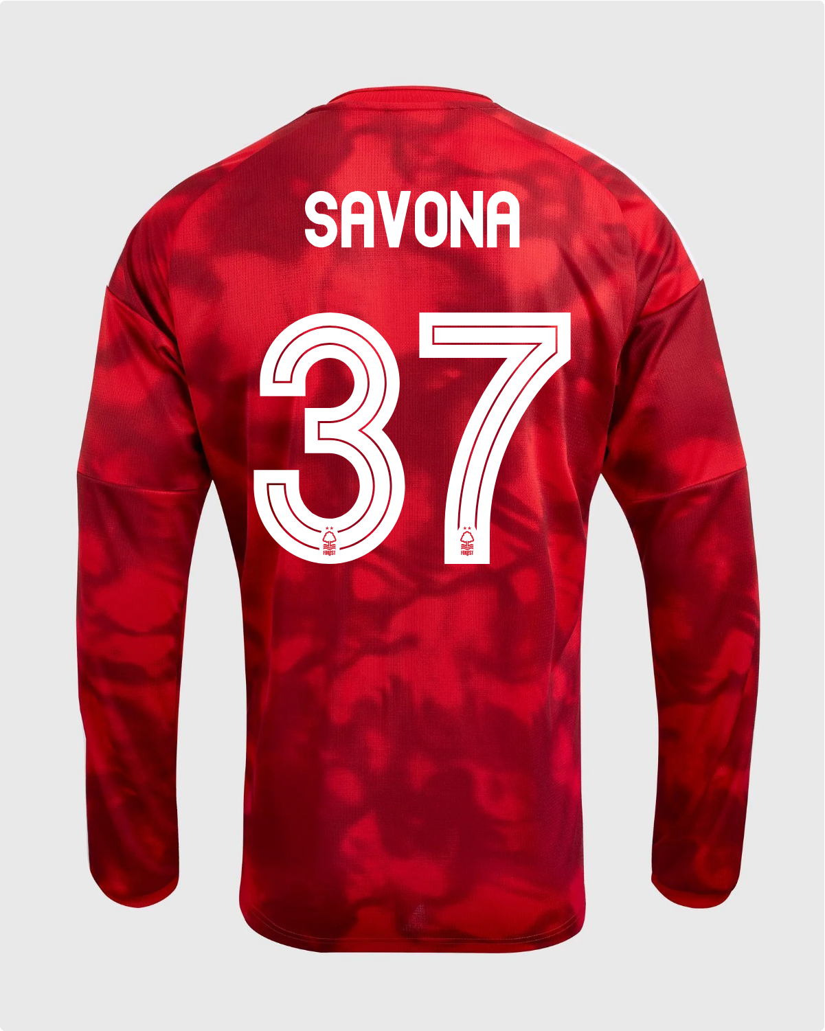 NFFC 26/27 Long Sleeve Home Shirt with Savona 37 NFFC Printing