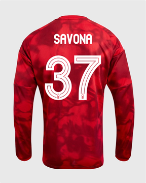 NFFC 26/27 Long Sleeve Home Shirt with Savona 37 NFFC Printing