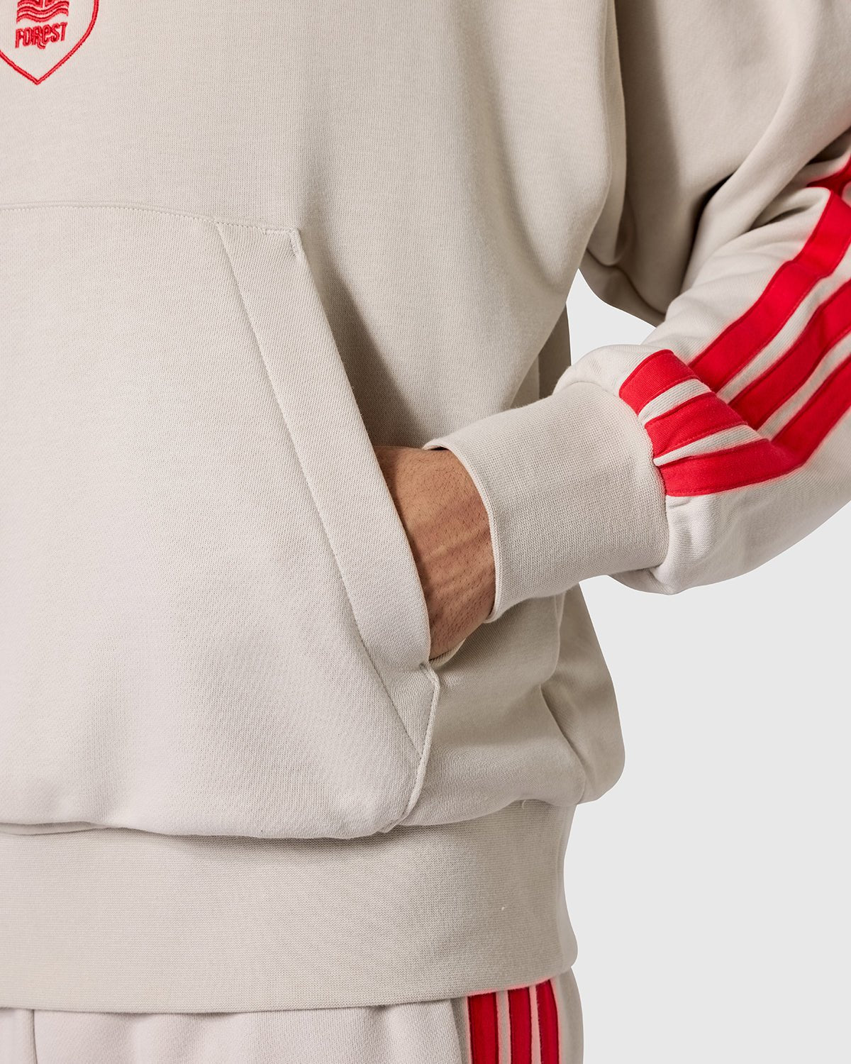 NFFC adidas Alumina 3-Stripe Hoodie - Nottingham Forest FC