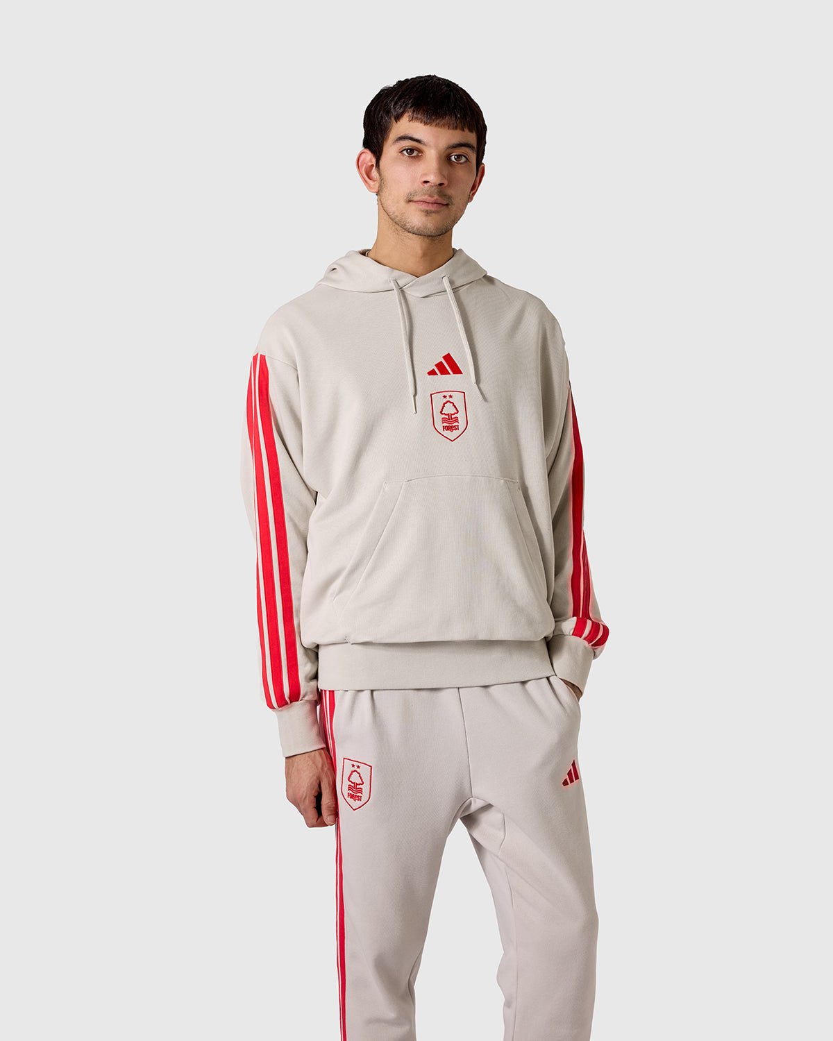 NFFC adidas Alumina 3-Stripe Hoodie - Nottingham Forest FC