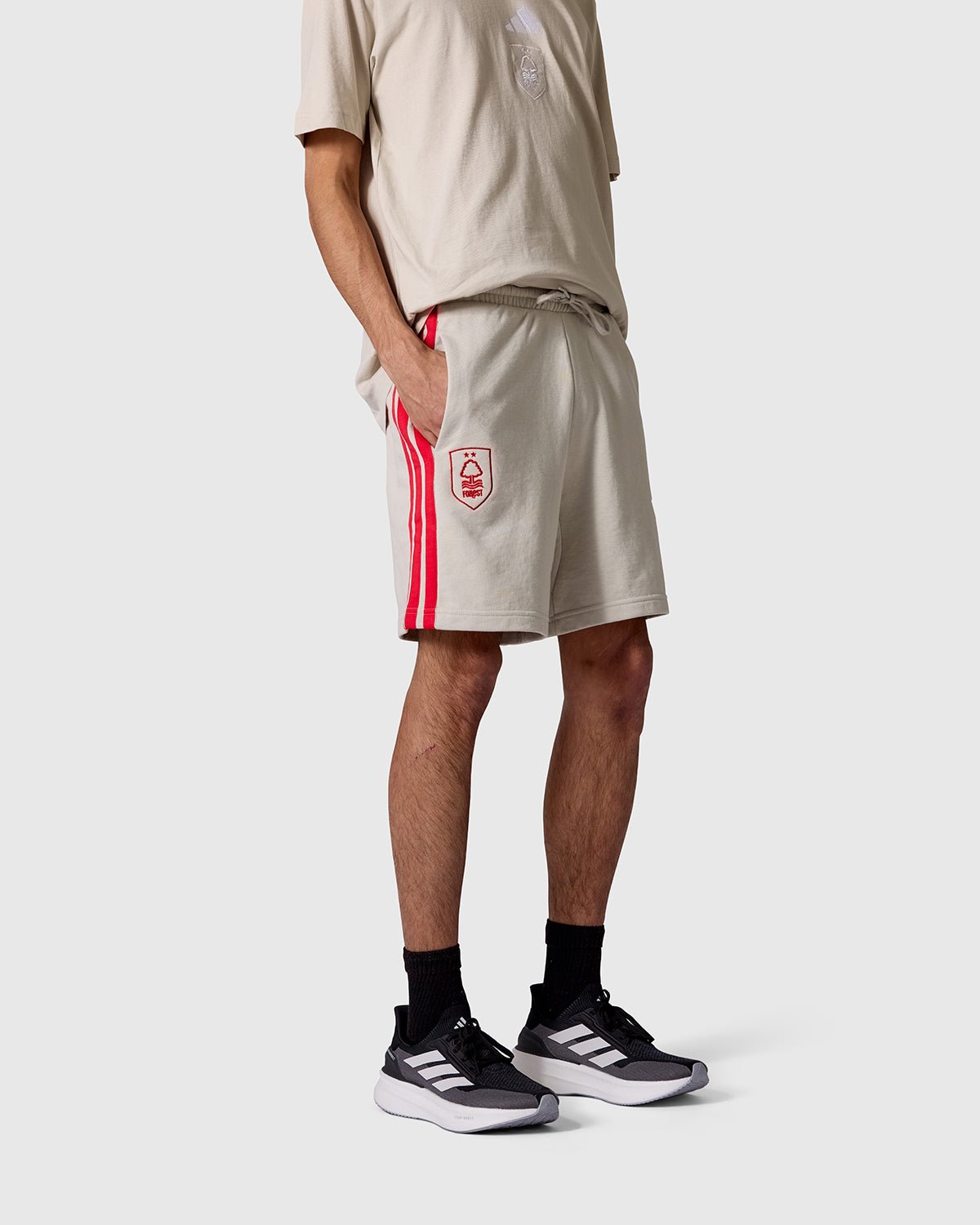 NFFC adidas Alumina 3-Stripe Shorts - Nottingham Forest FC