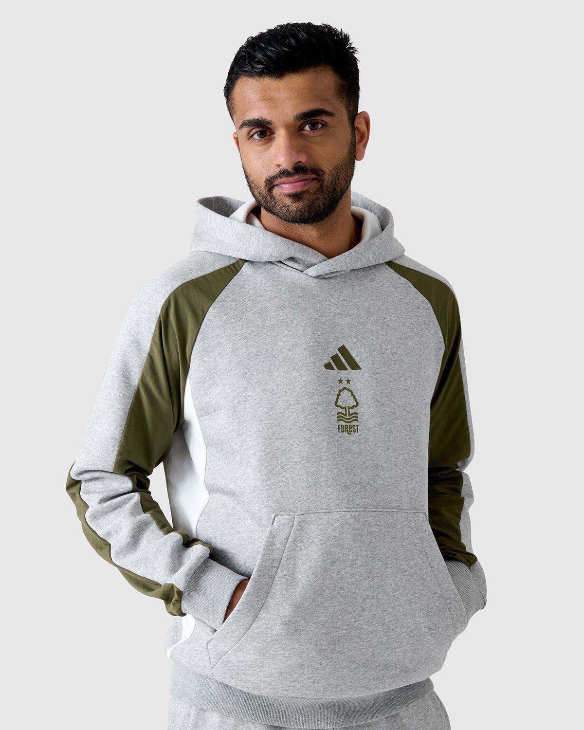 NFFC Adidas Colour Block Hoodie - Nottingham Forest FC