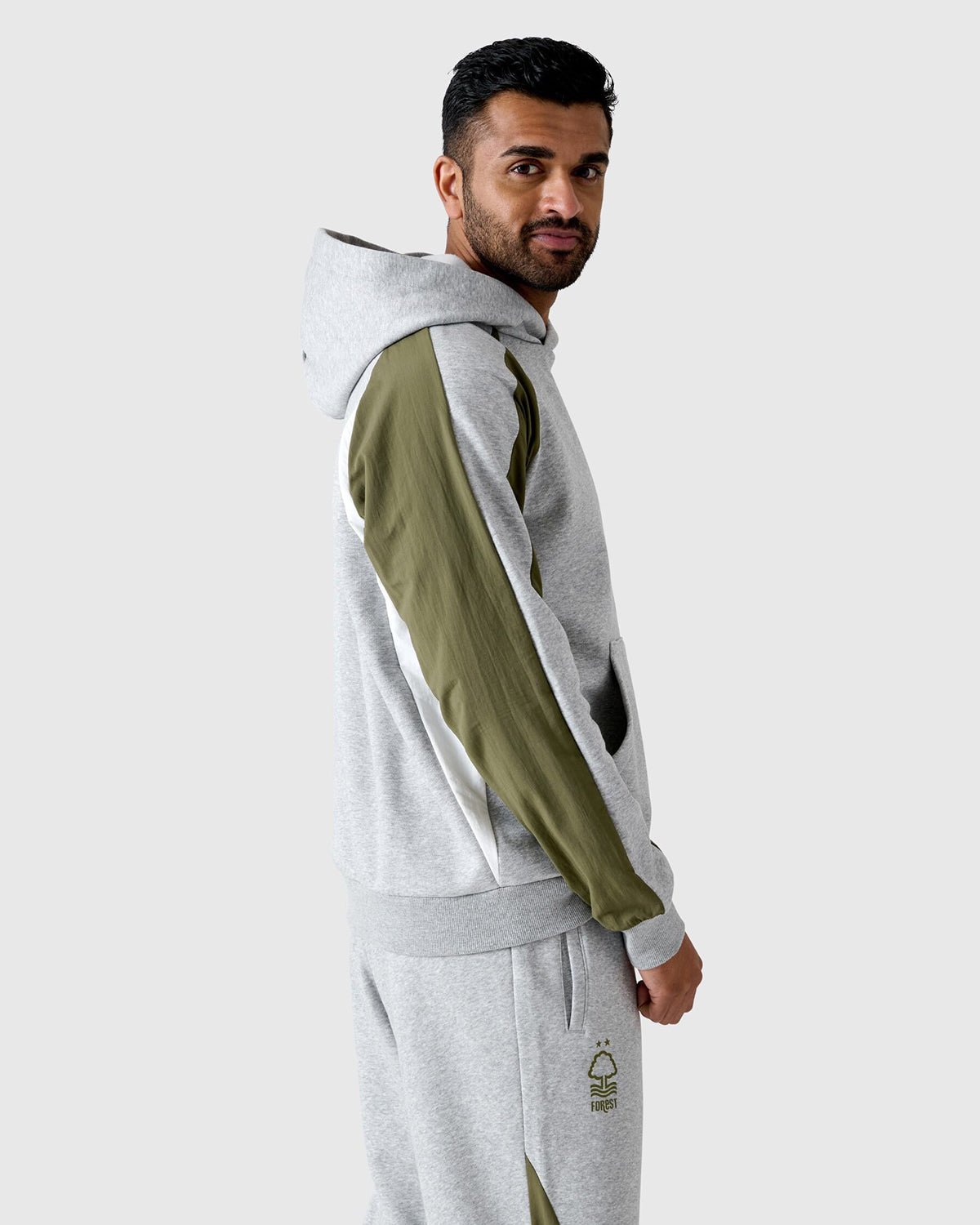 NFFC Adidas Colour Block Hoodie - Nottingham Forest FC