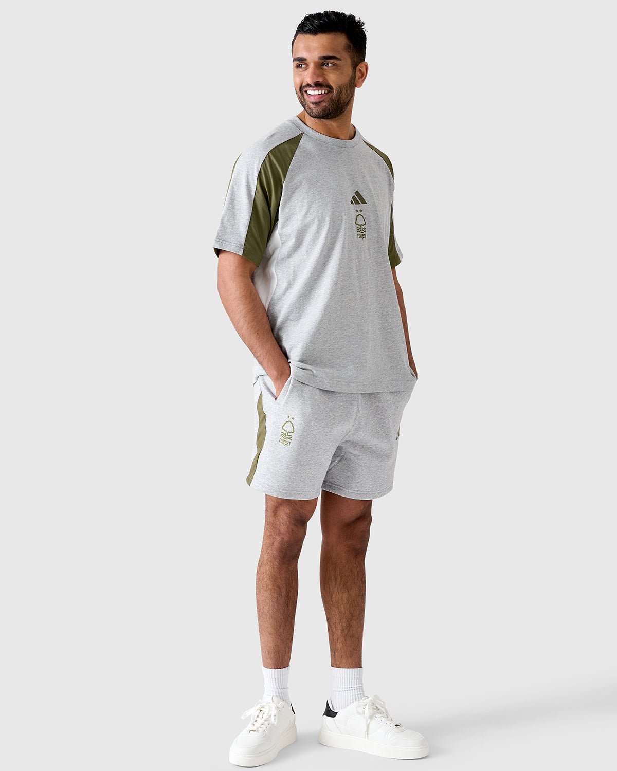 NFFC Adidas Colour Block T-Shirt - Nottingham Forest FC