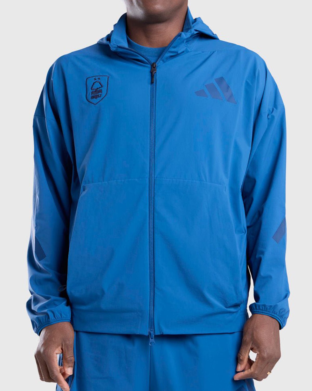 NFFC adidas Dusky-Petrol ZNE Woven Track Top - Nottingham Forest FC