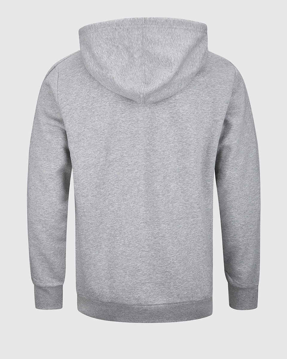 NFFC Adidas Essentials Grey 3 - Stripe Hoodie - Nottingham Forest FC