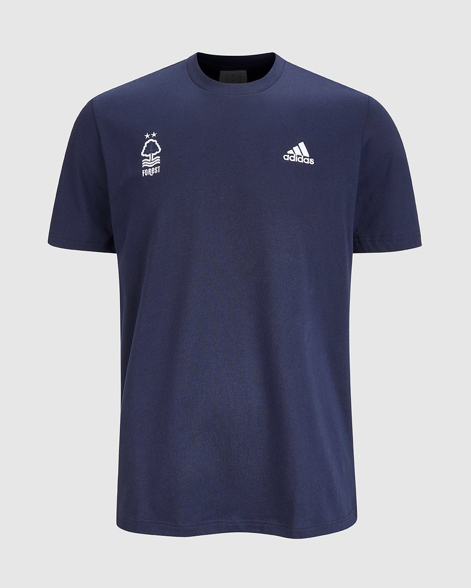 NFFC Adidas Essentials Navy T-Shirt - Nottingham Forest FC