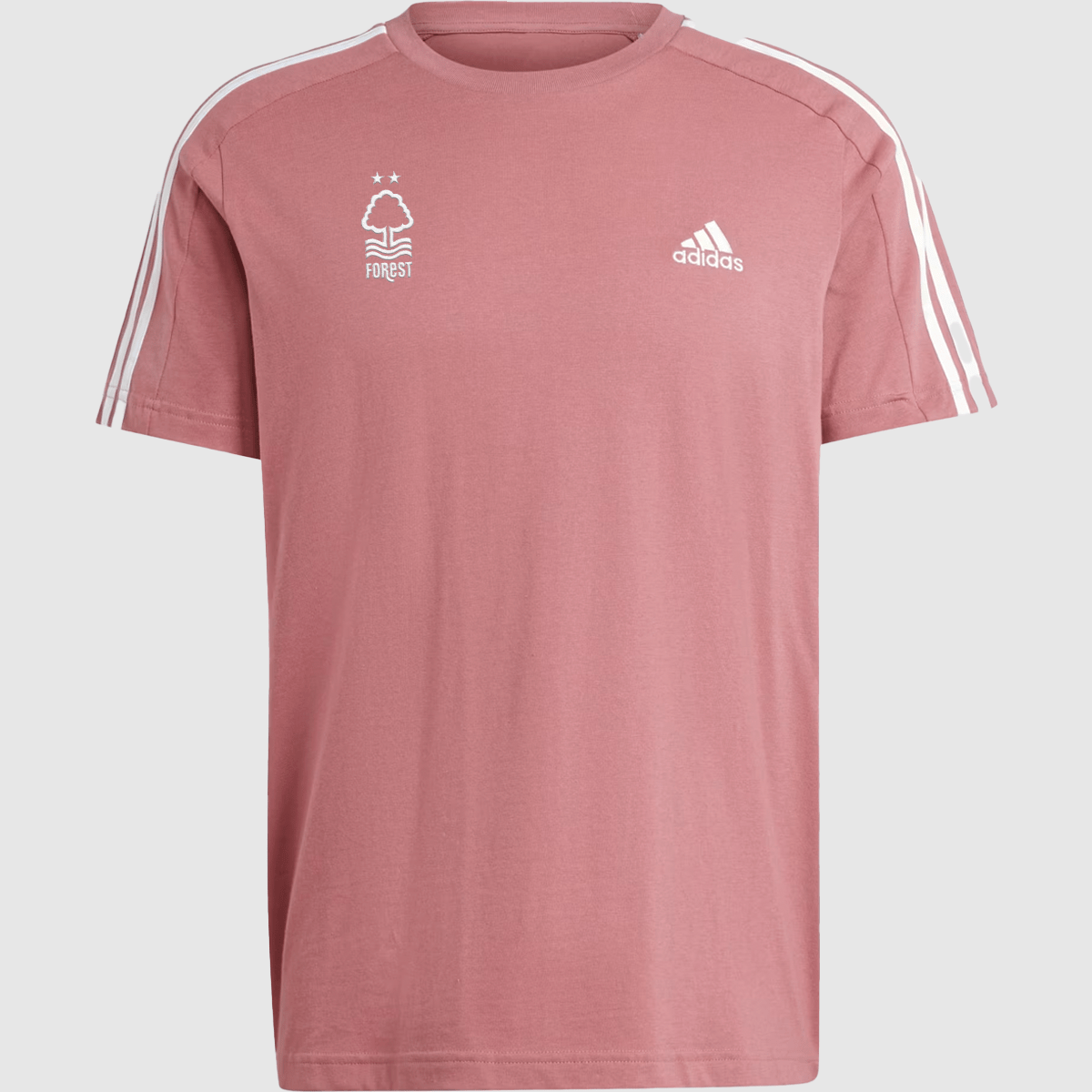 NFFC Adidas Essentials Preloved Crimson 3 Stripe T Shirt
