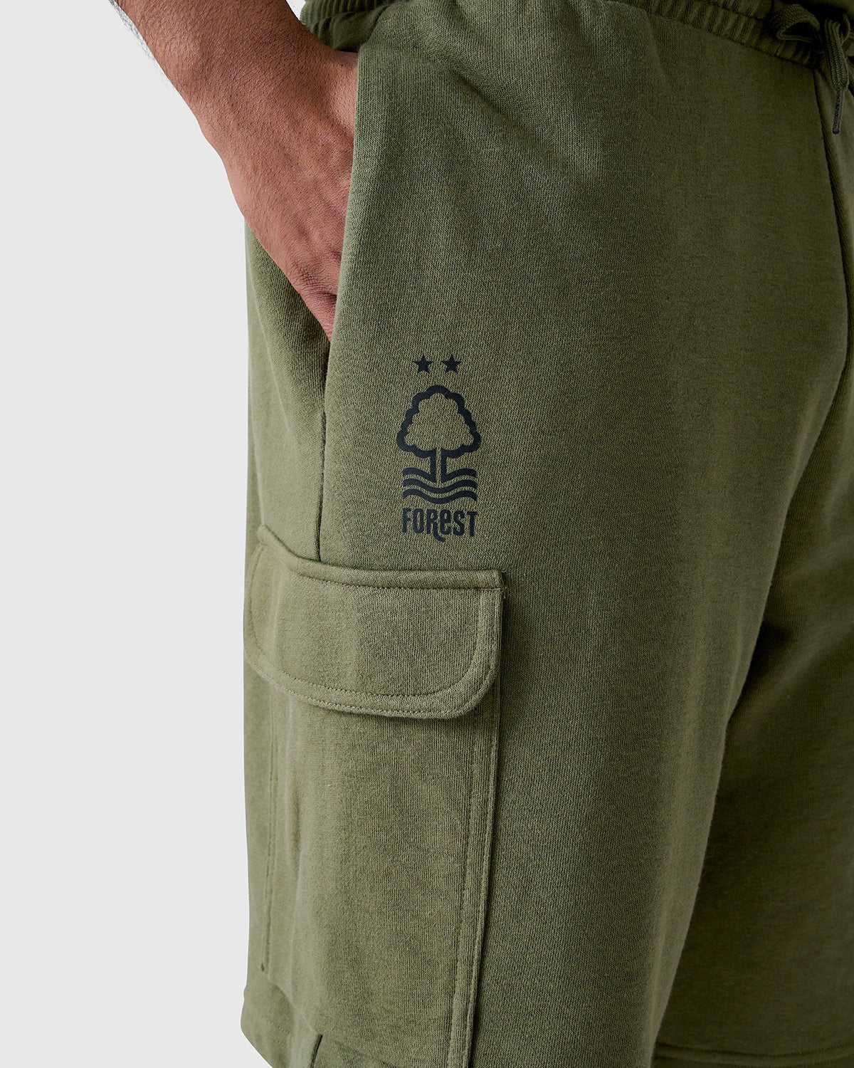 NFFC Adidas FeelCosy Olive Shorts - Nottingham Forest FC