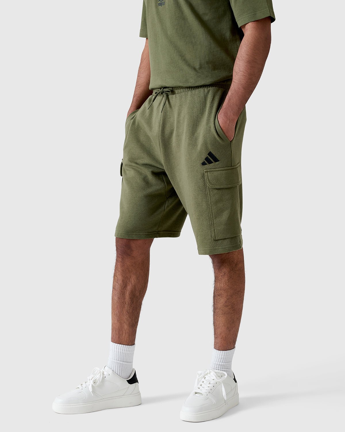 NFFC Adidas FeelCosy Olive Shorts - Nottingham Forest FC