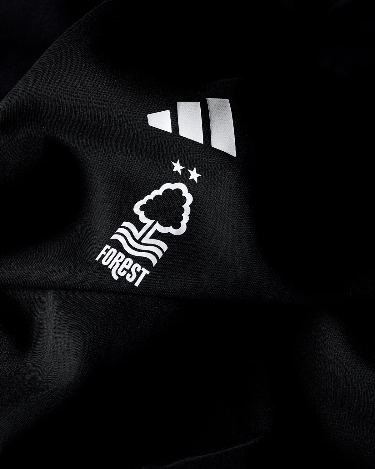NFFC Adidas Future Icons Small Logo Black Hoodie - Nottingham Forest FC