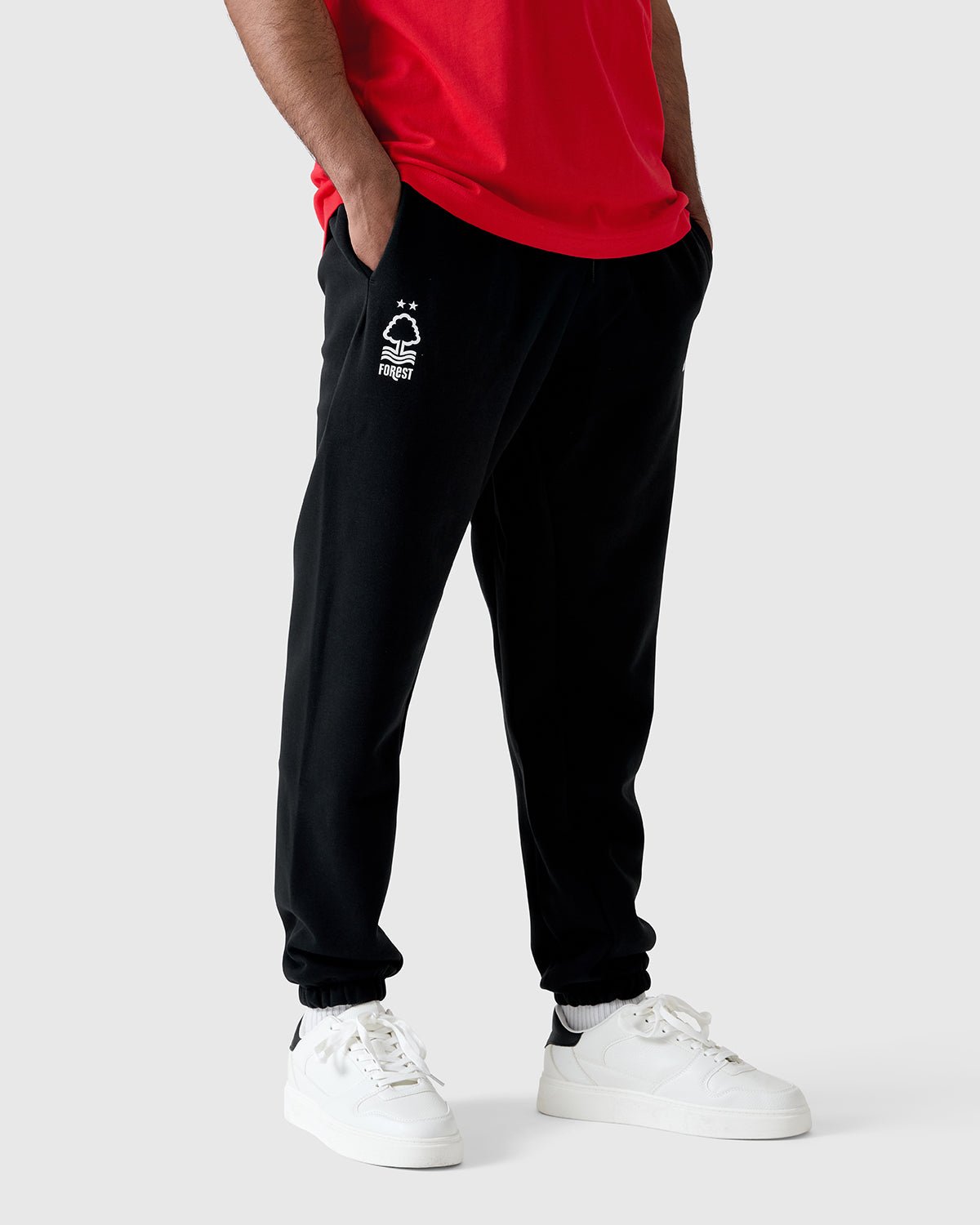NFFC Adidas Future Icons Small Logo Black Pants - Nottingham Forest FC