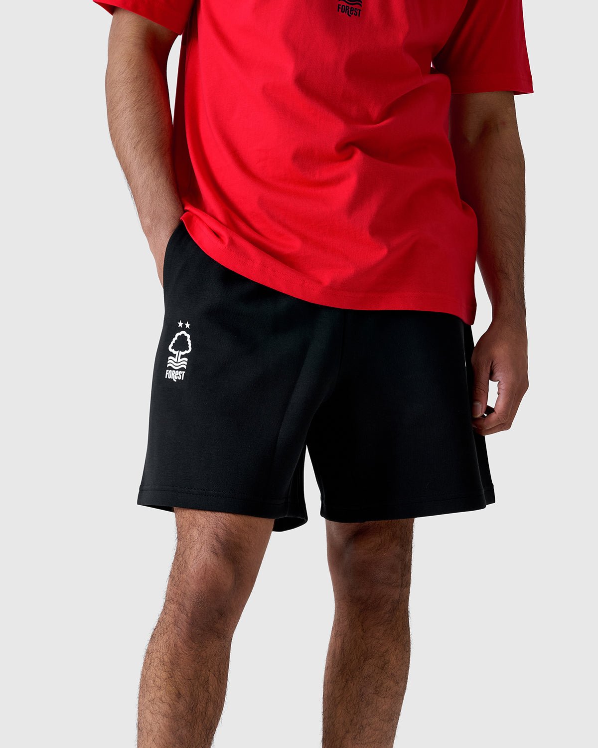 NFFC Adidas Future Icons Small Logo Black Shorts - Nottingham Forest FC