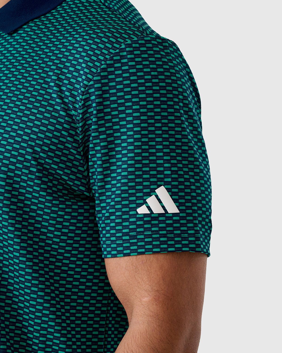 NFFC Adidas Golf BTC Teal Textured Polo - Nottingham Forest FC