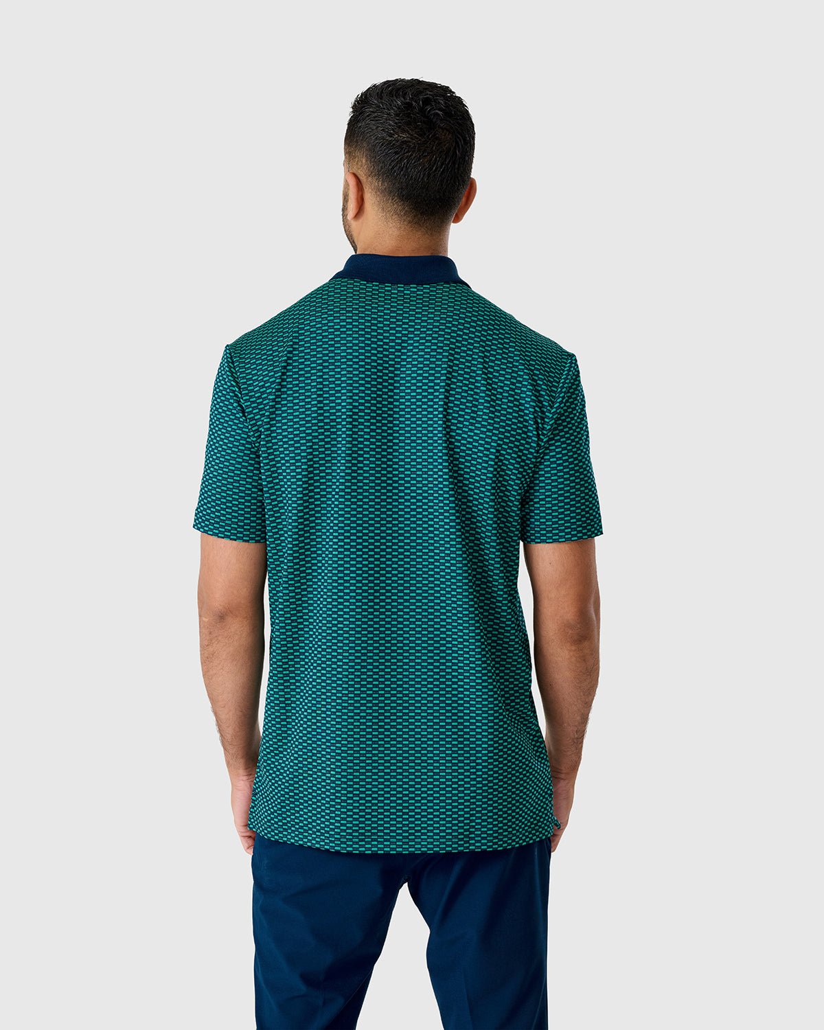 NFFC Adidas Golf BTC Teal Textured Polo - Nottingham Forest FC
