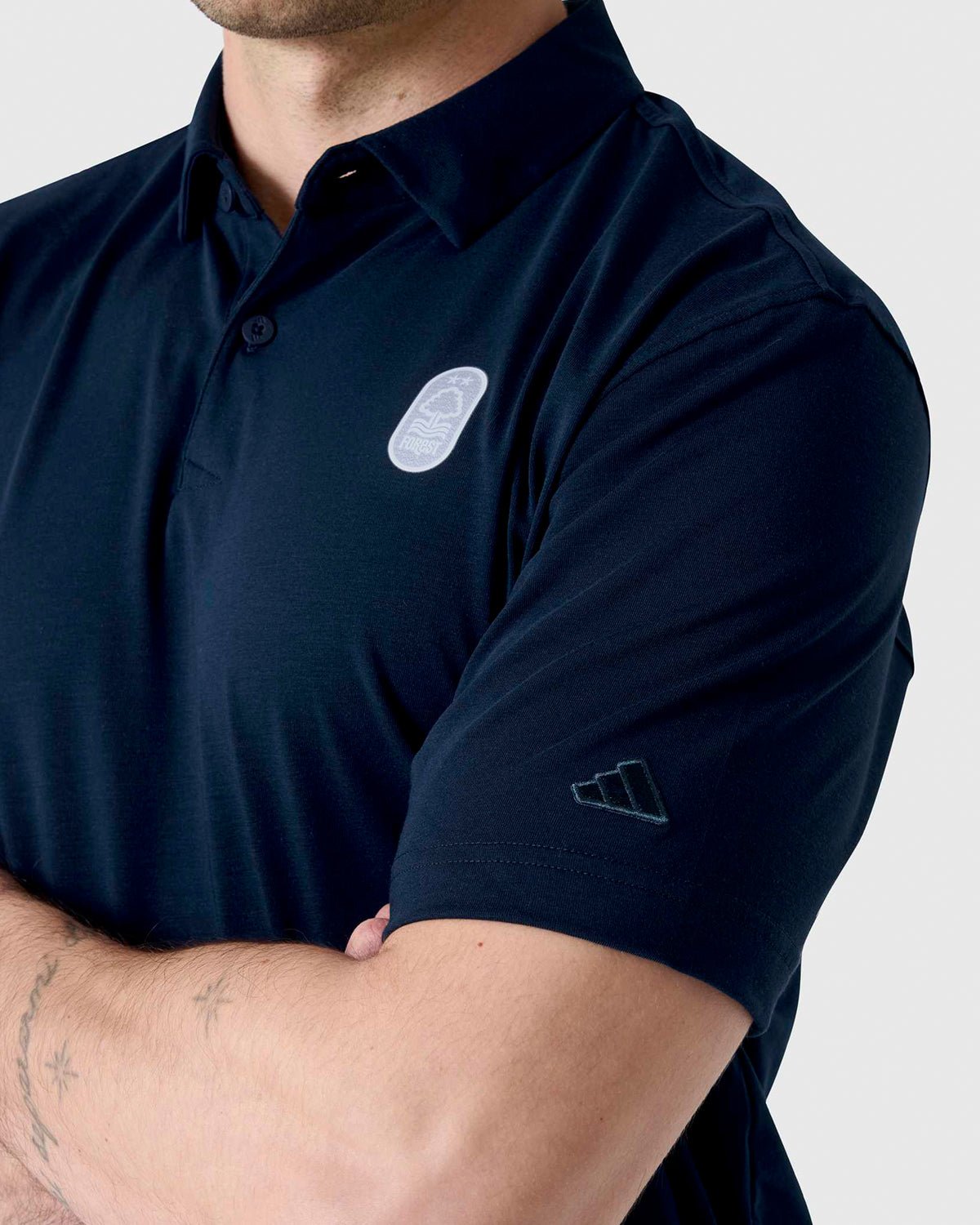 NFFC Adidas Golf Go - To Navy Polo - Nottingham Forest FC