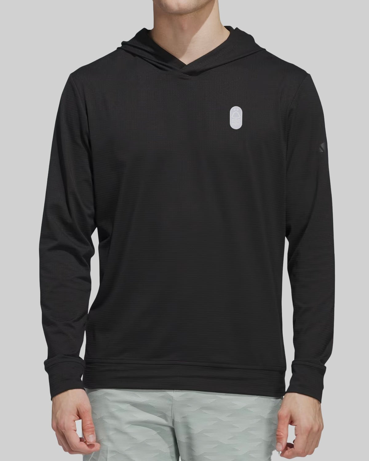 NFFC Adidas Golf Ultimate365 Black Elevated Hoodie - Nottingham Forest FC