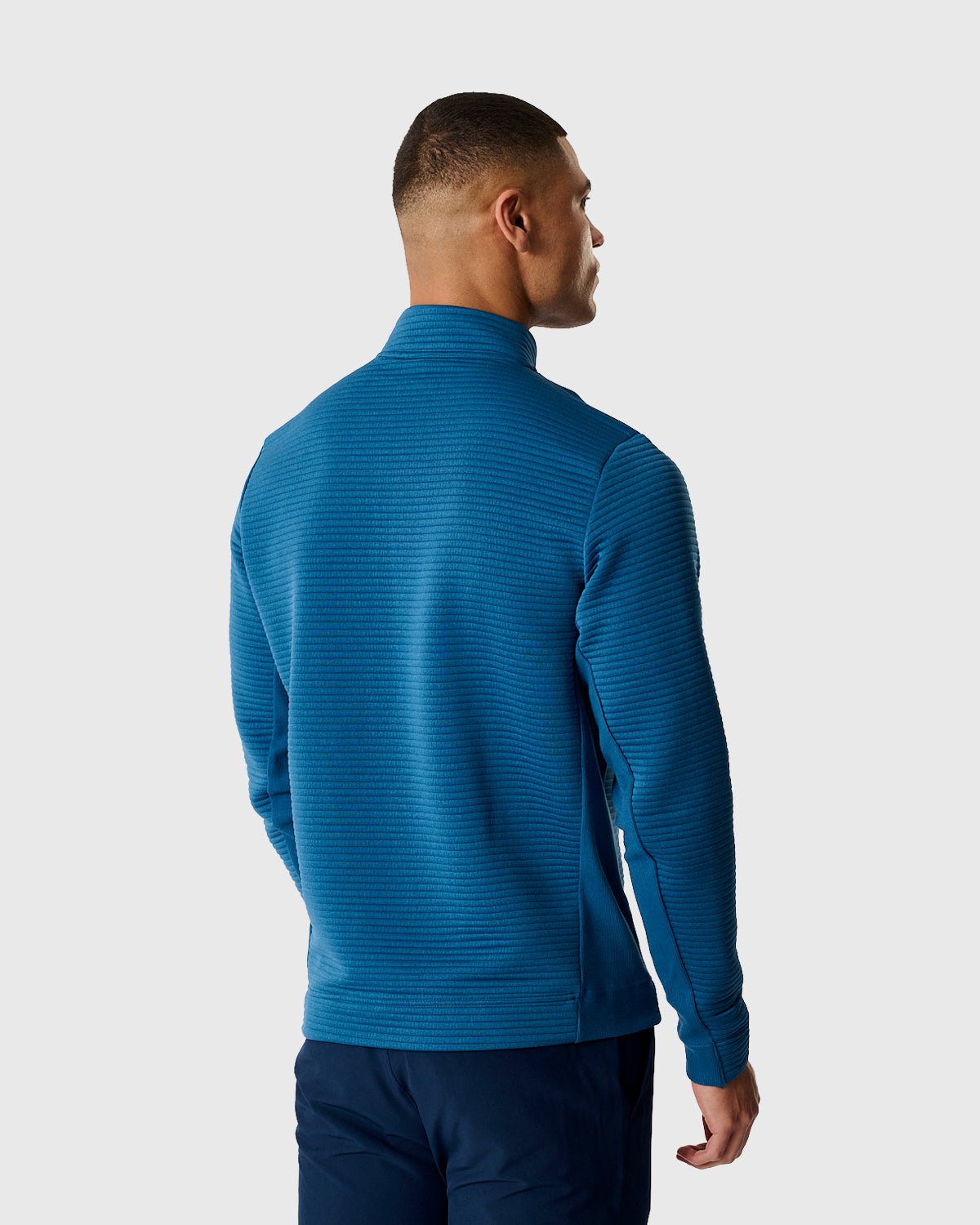 NFFC Adidas Golf Ultimate365 DWR Dusky Petrol 1/4 Zip Top - Nottingham Forest FC