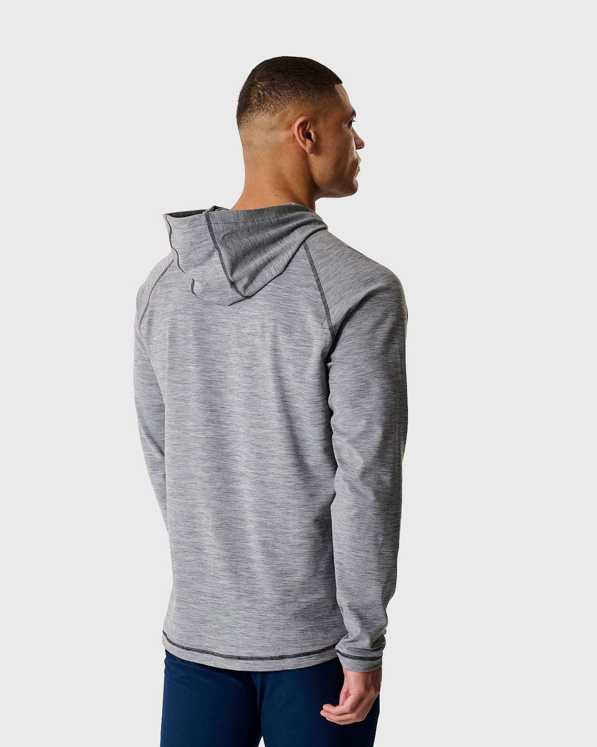 NFFC Adidas Golf Ultimate365 Grey Heather Hoodie - Nottingham Forest FC