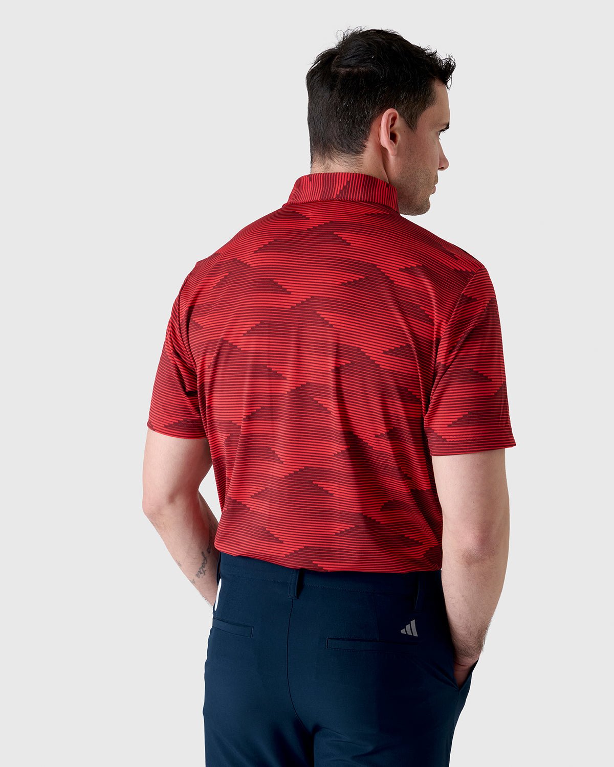 NFFC Adidas Golf Ultimate365 Red Speed Polo - Nottingham Forest FC