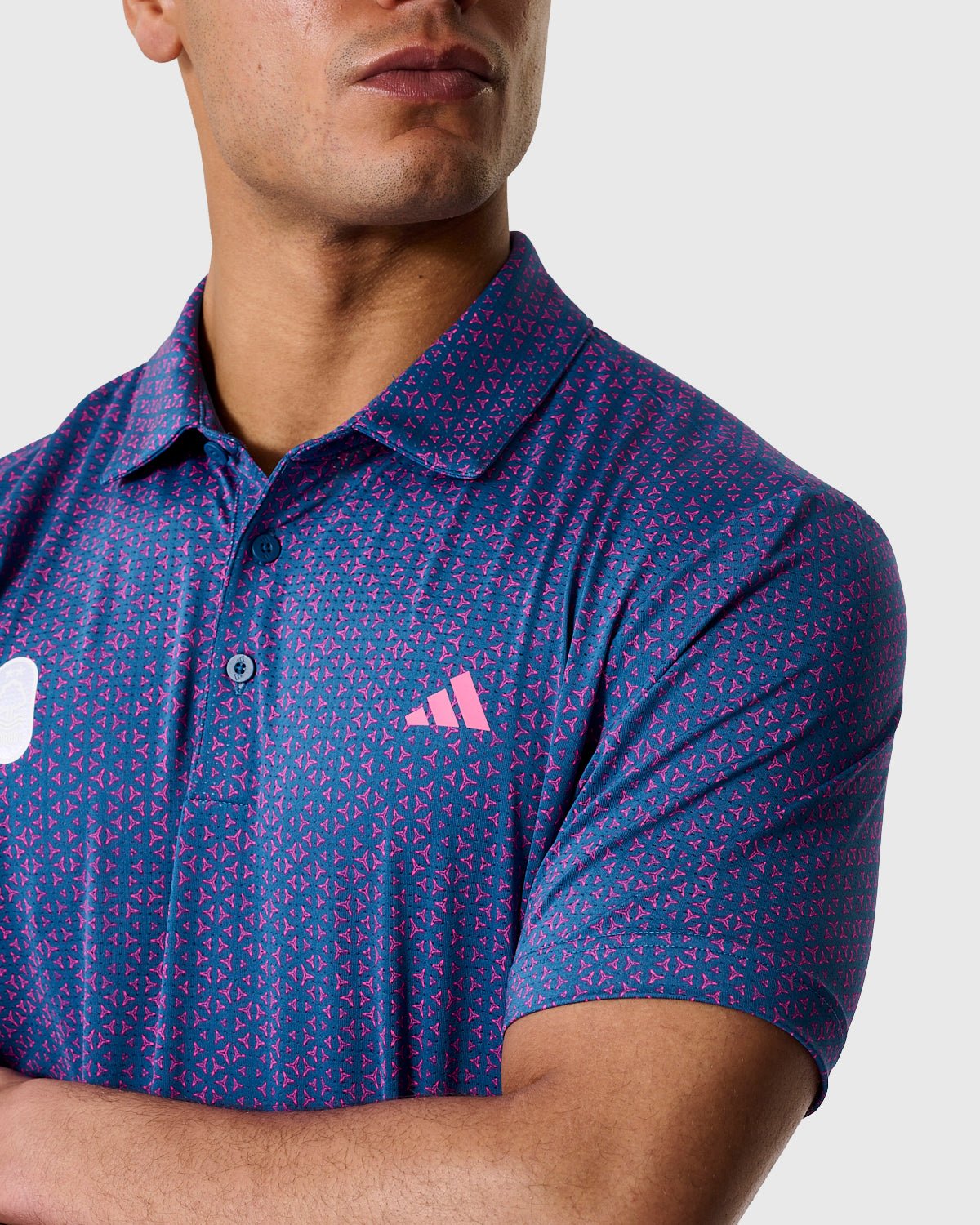 NFFC Adidas Golf Ultimate365 Tango Print Climacool Polo - Nottingham Forest FC