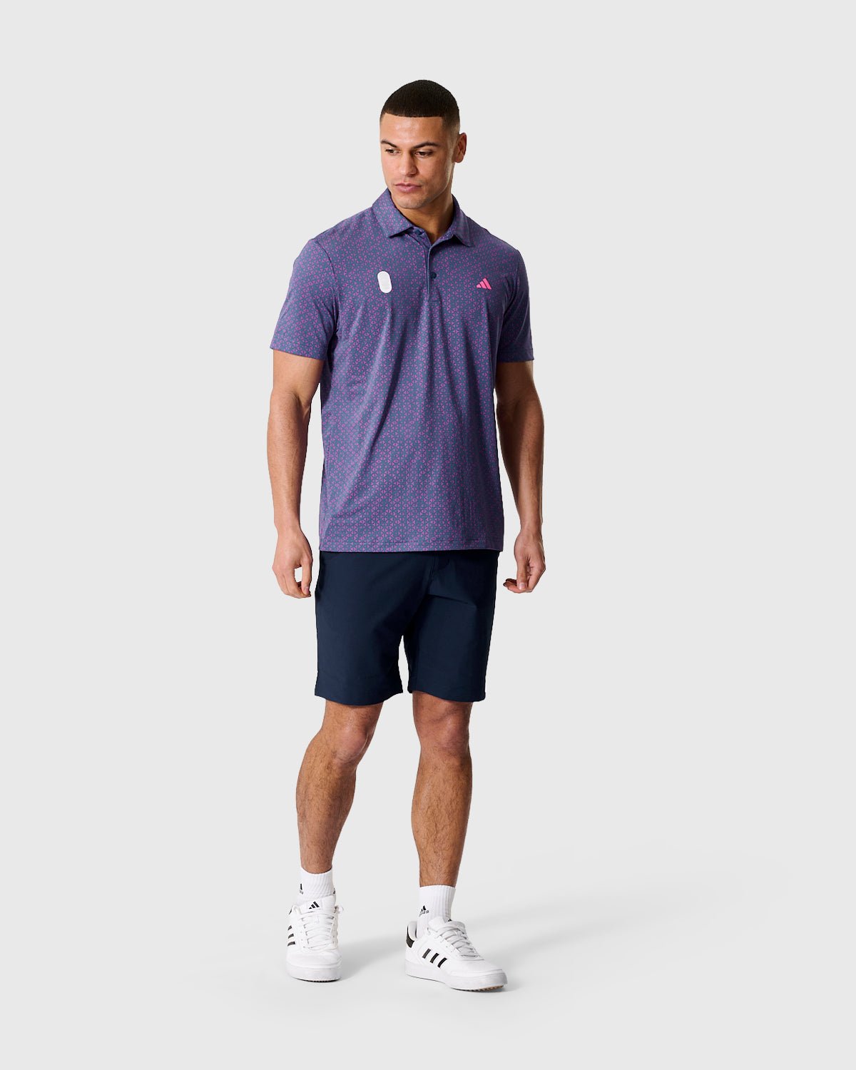 NFFC Adidas Golf Ultimate365 Tango Print Climacool Polo - Nottingham Forest FC