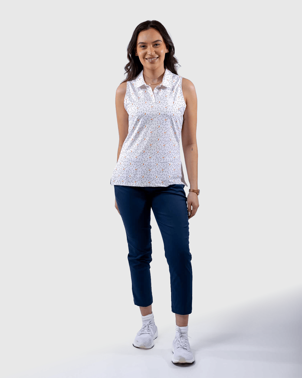 NFFC Adidas Golf Women's Ultimate365 White Ottoman Polo - Nottingham Forest FC