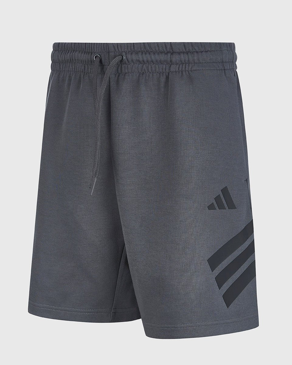 NFFC adidas Grey Future Icons 3-Stripe Shorts - Nottingham Forest FC