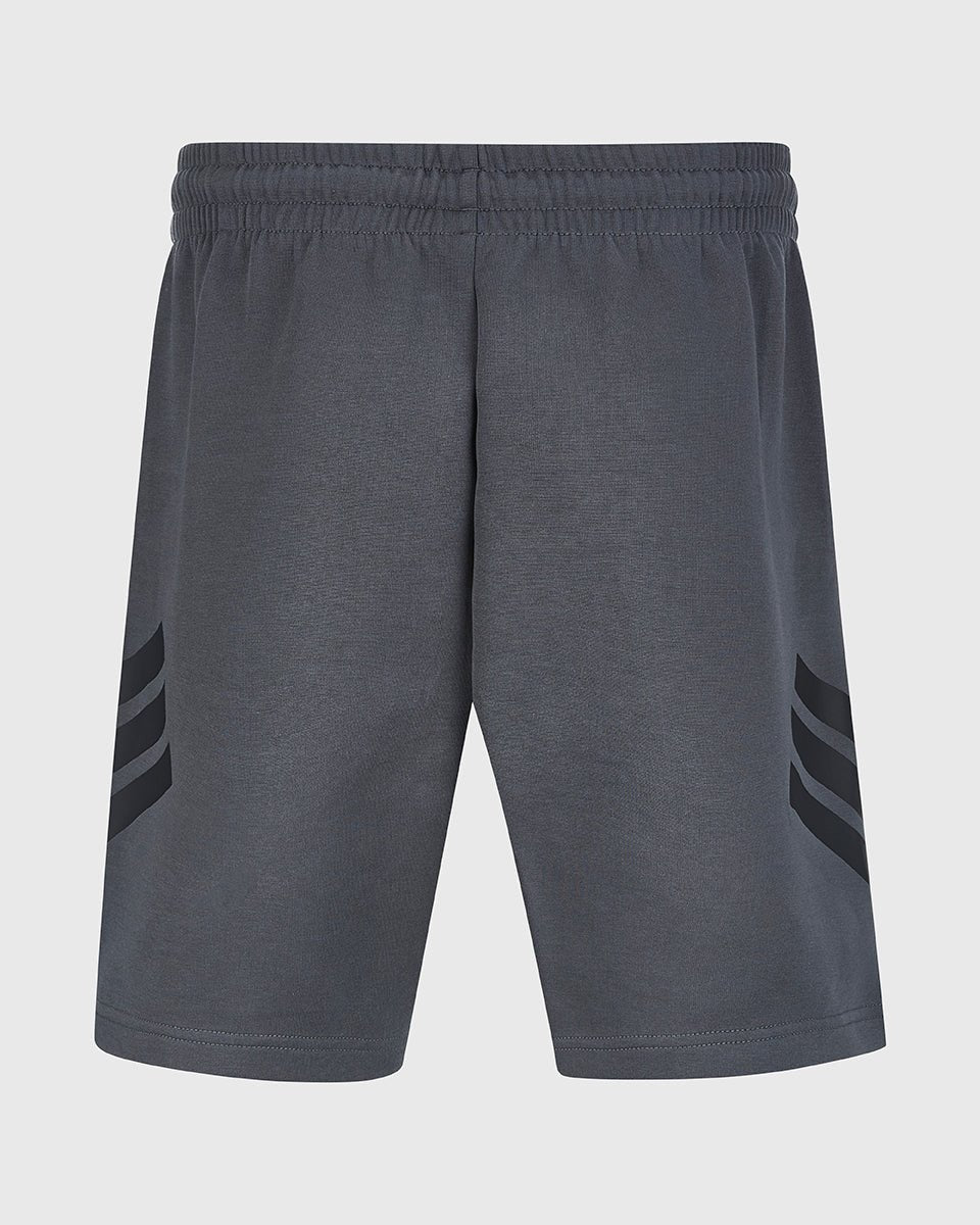 NFFC adidas Grey Future Icons 3-Stripe Shorts - Nottingham Forest FC