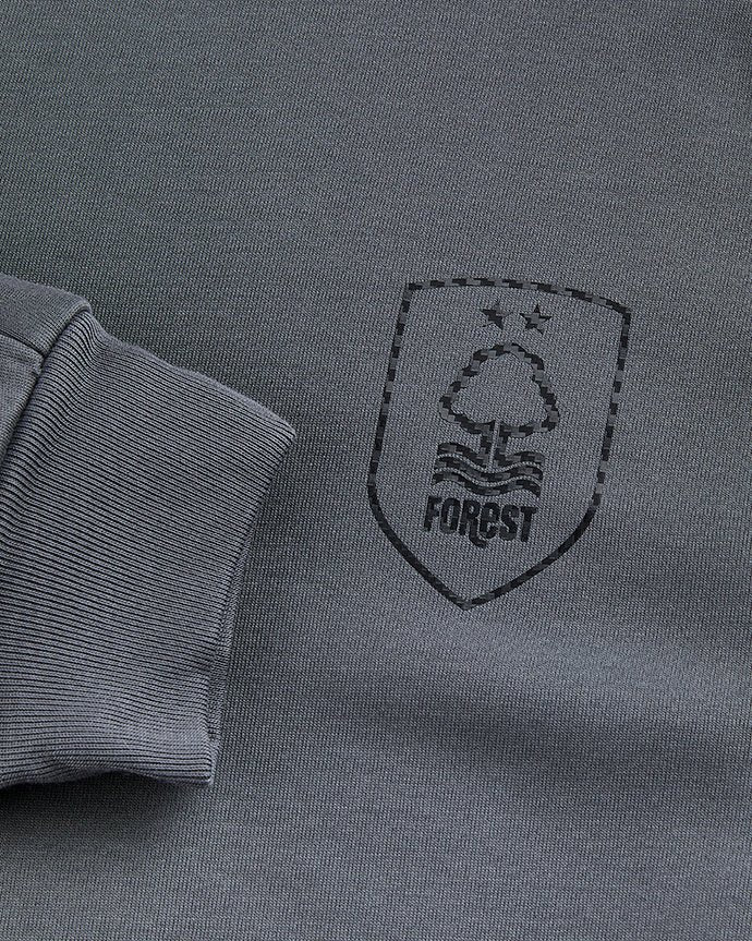 NFFC adidas Grey Future Icons 3-Stripe Track Top - Nottingham Forest FC