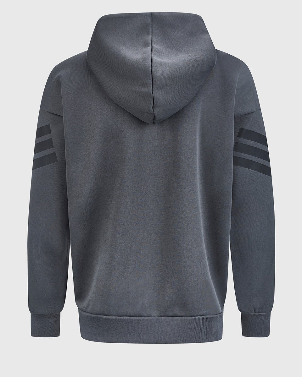 NFFC adidas Grey Future Icons Full Zip Hoodie - Nottingham Forest FC