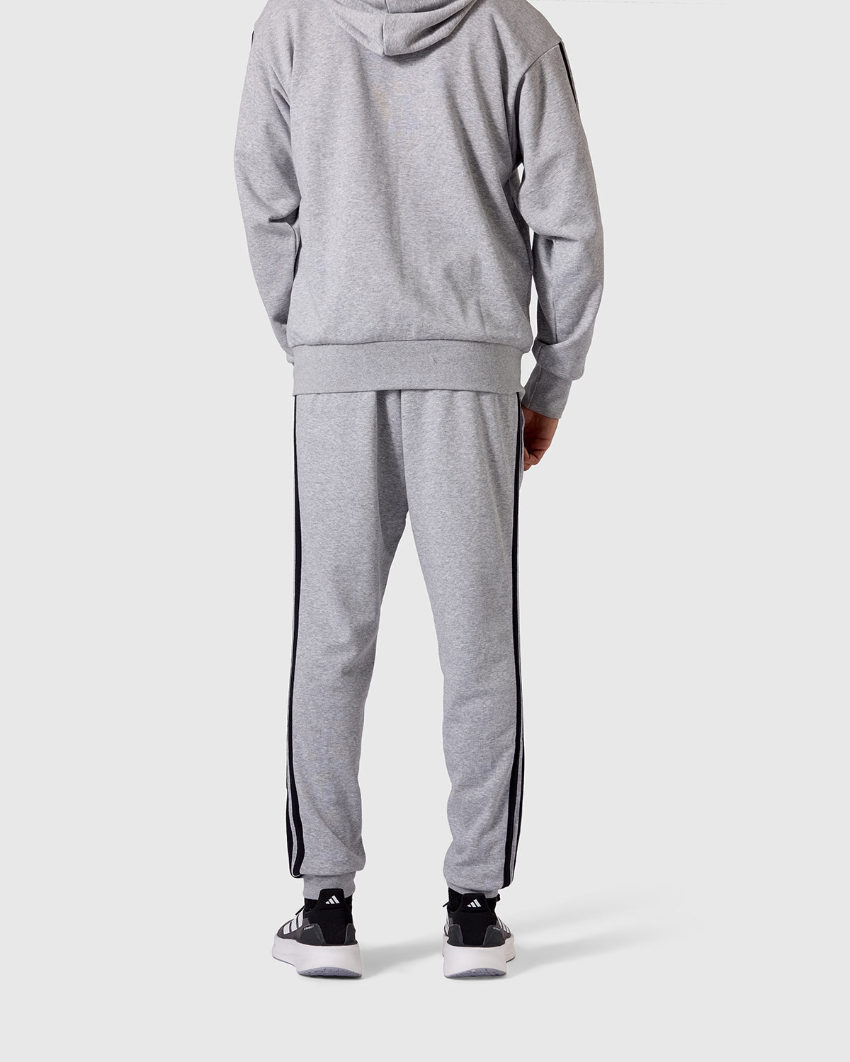 NFFC adidas Grey Marl 3-Stripe Pants - Nottingham Forest FC