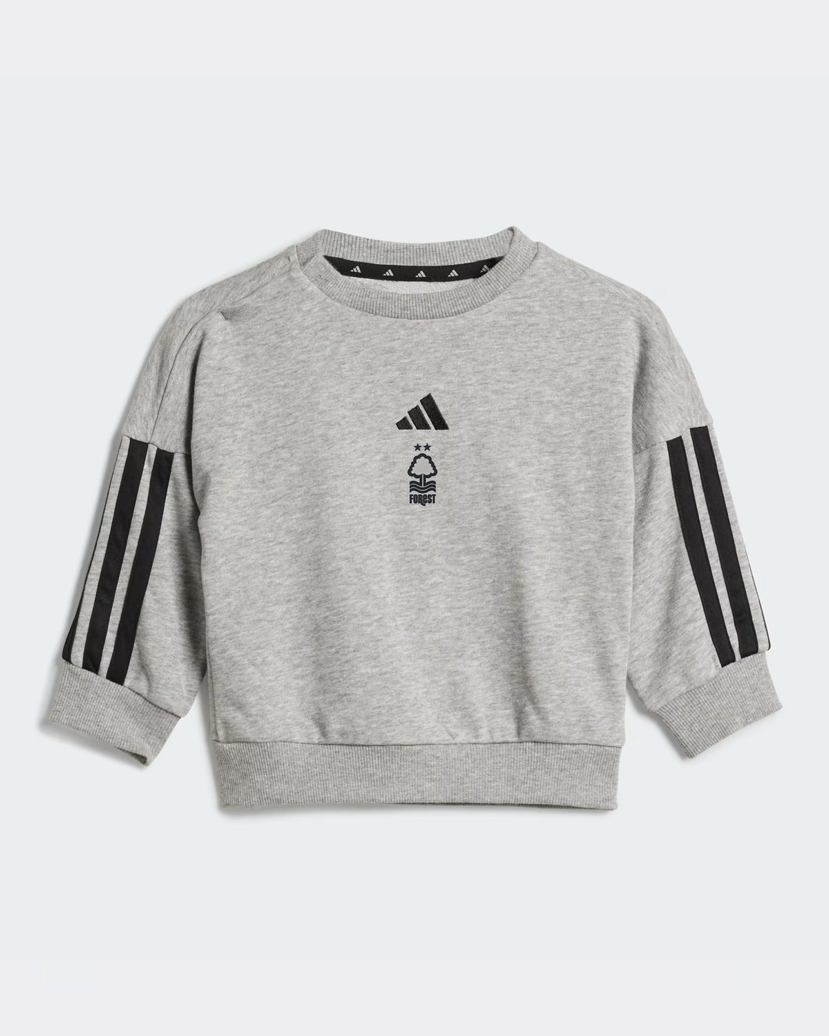 NFFC Adidas Infant Grey French Terry Tracksuit - Nottingham Forest FC