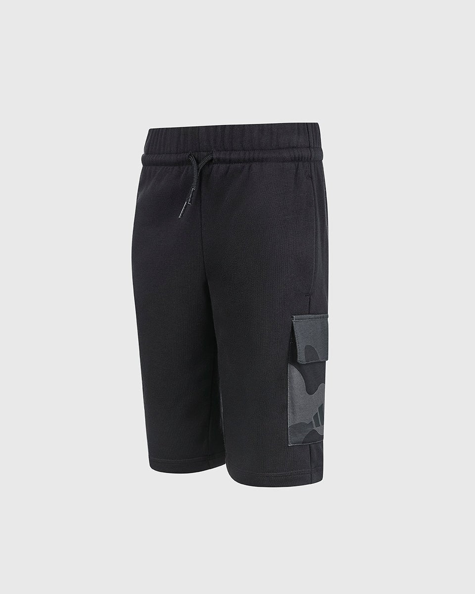 NFFC adidas Junior Black Camo Print Shorts - Nottingham Forest FC