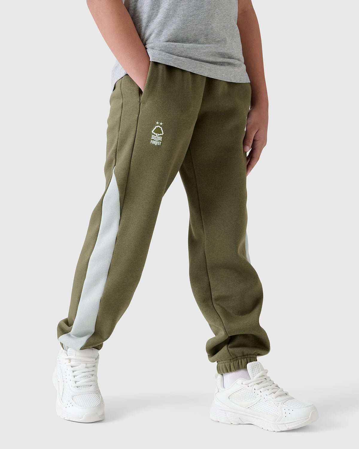 NFFC Adidas Junior Colour Block Joggers - Nottingham Forest FC