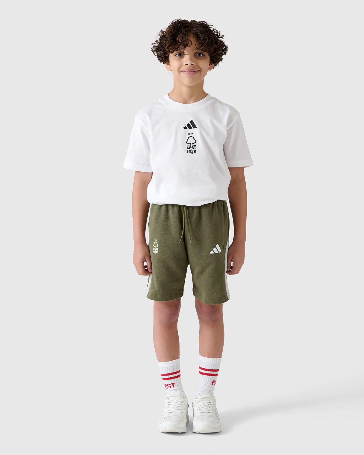 NFFC Adidas Junior Colour Block Shorts - Nottingham Forest FC