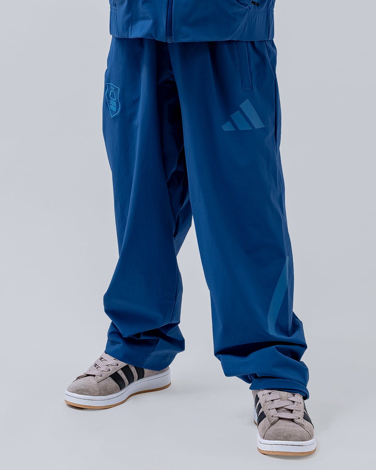 NFFC adidas Junior Dusky-Petrol ZNE Woven Pants - Nottingham Forest FC
