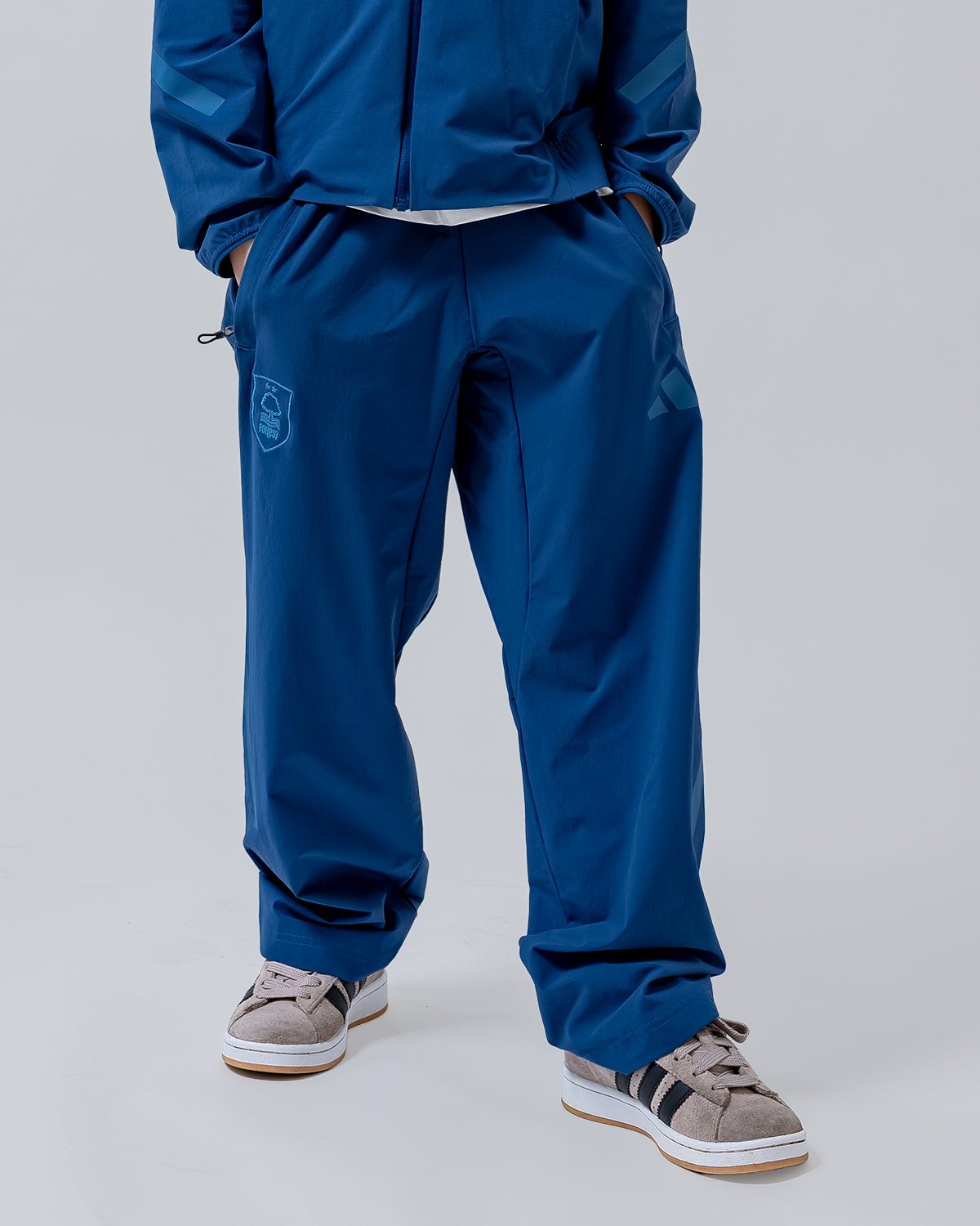 NFFC adidas Junior Dusky-Petrol ZNE Woven Pants - Nottingham Forest FC