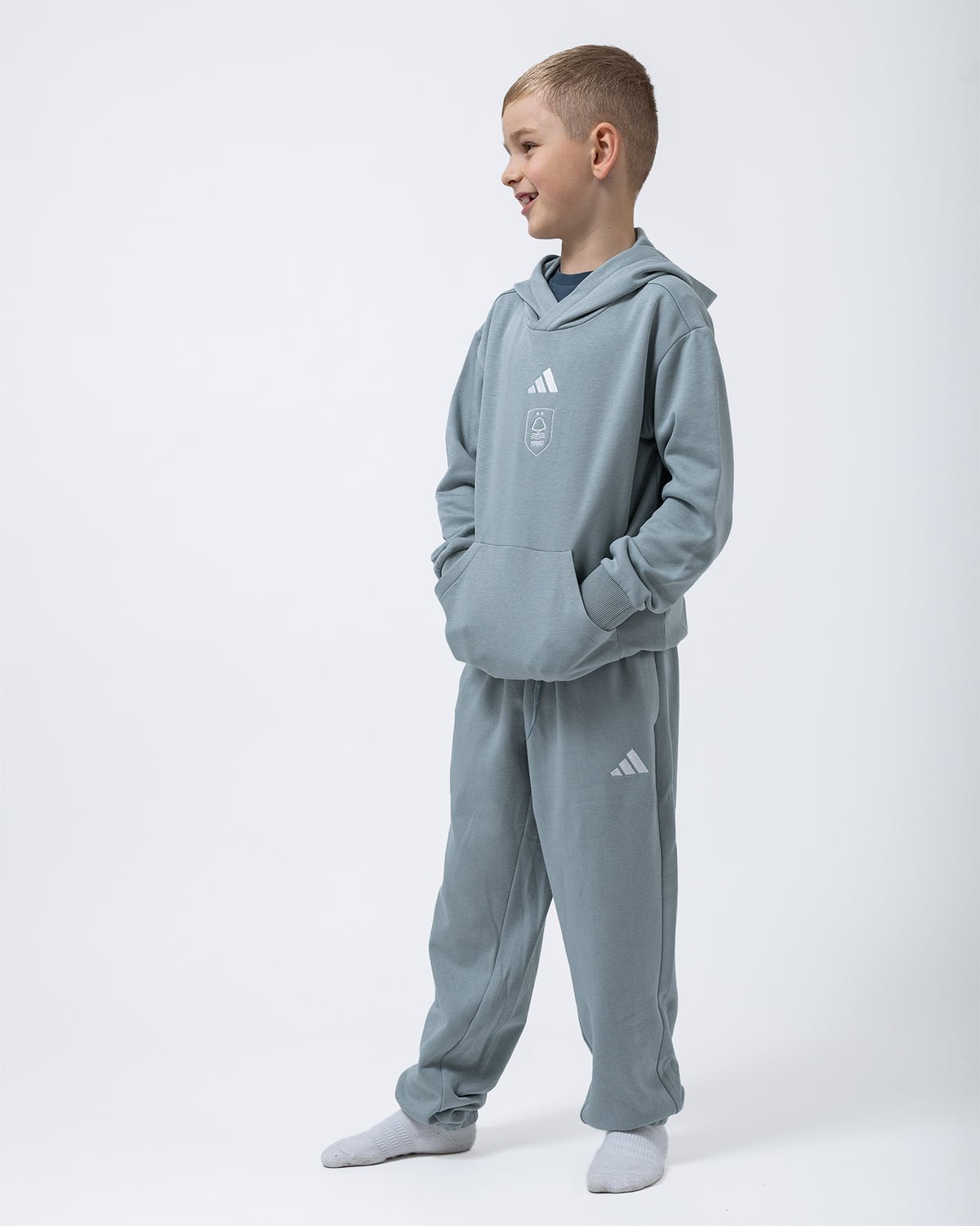 NFFC adidas Junior Sage Small Logo Pants - Nottingham Forest FC