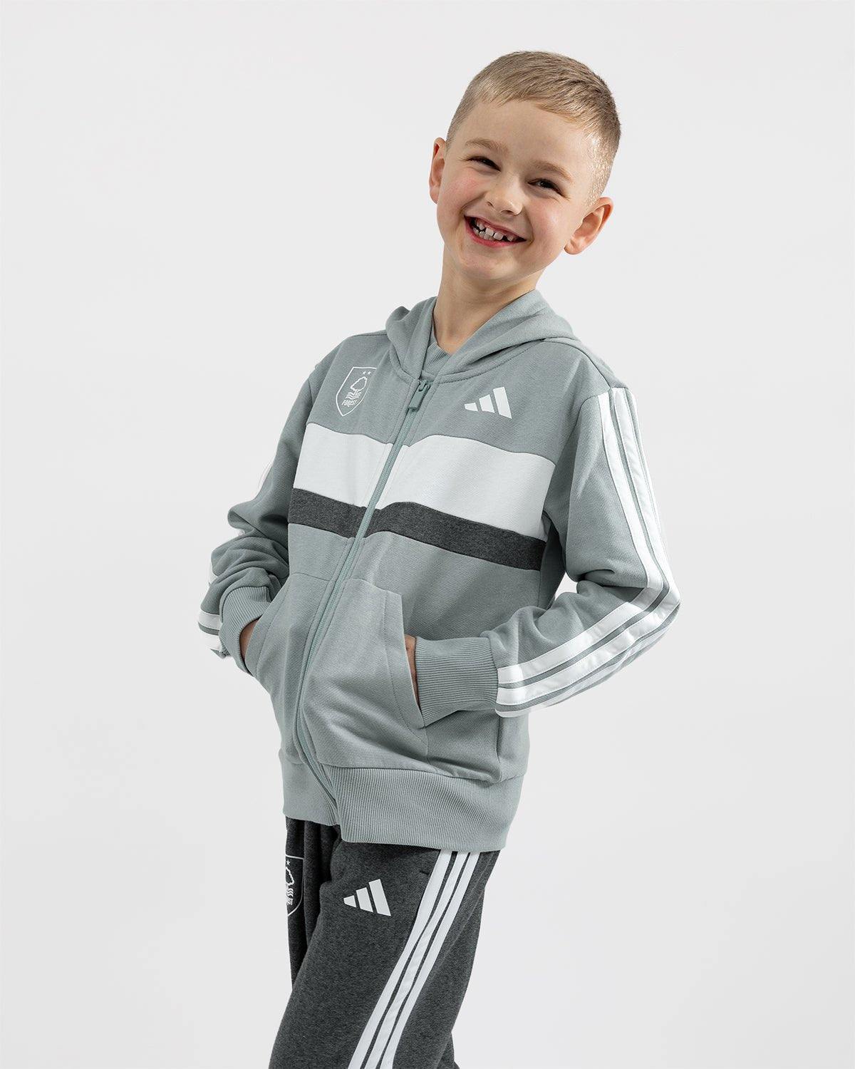 NFFC adidas Junior Sage Tibero Tracksuit - Nottingham Forest FC
