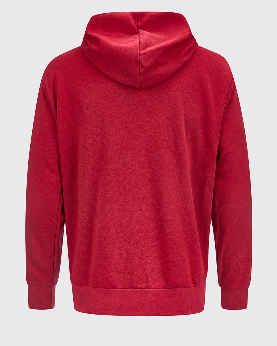 NFFC adidas Maroon 3-Stripe Full Zip Hoodie - Nottingham Forest FC