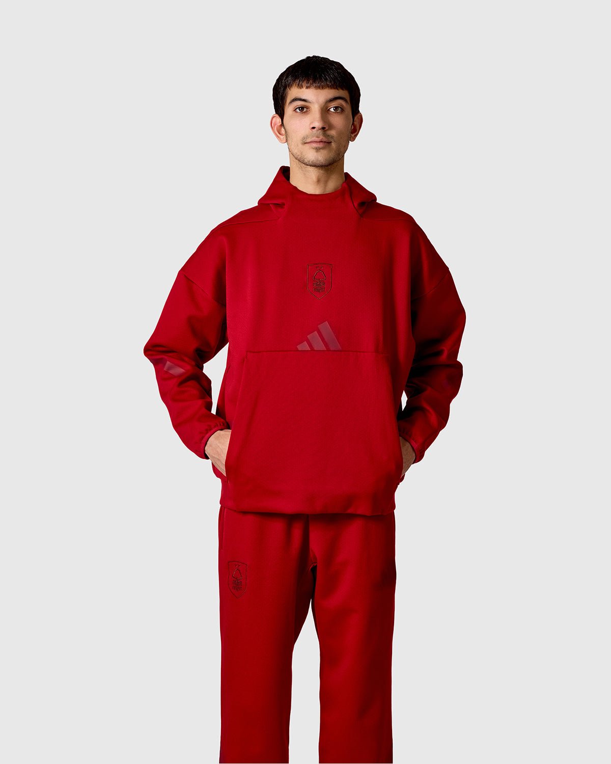NFFC adidas Maroon ZNE Hoodie - Nottingham Forest FC