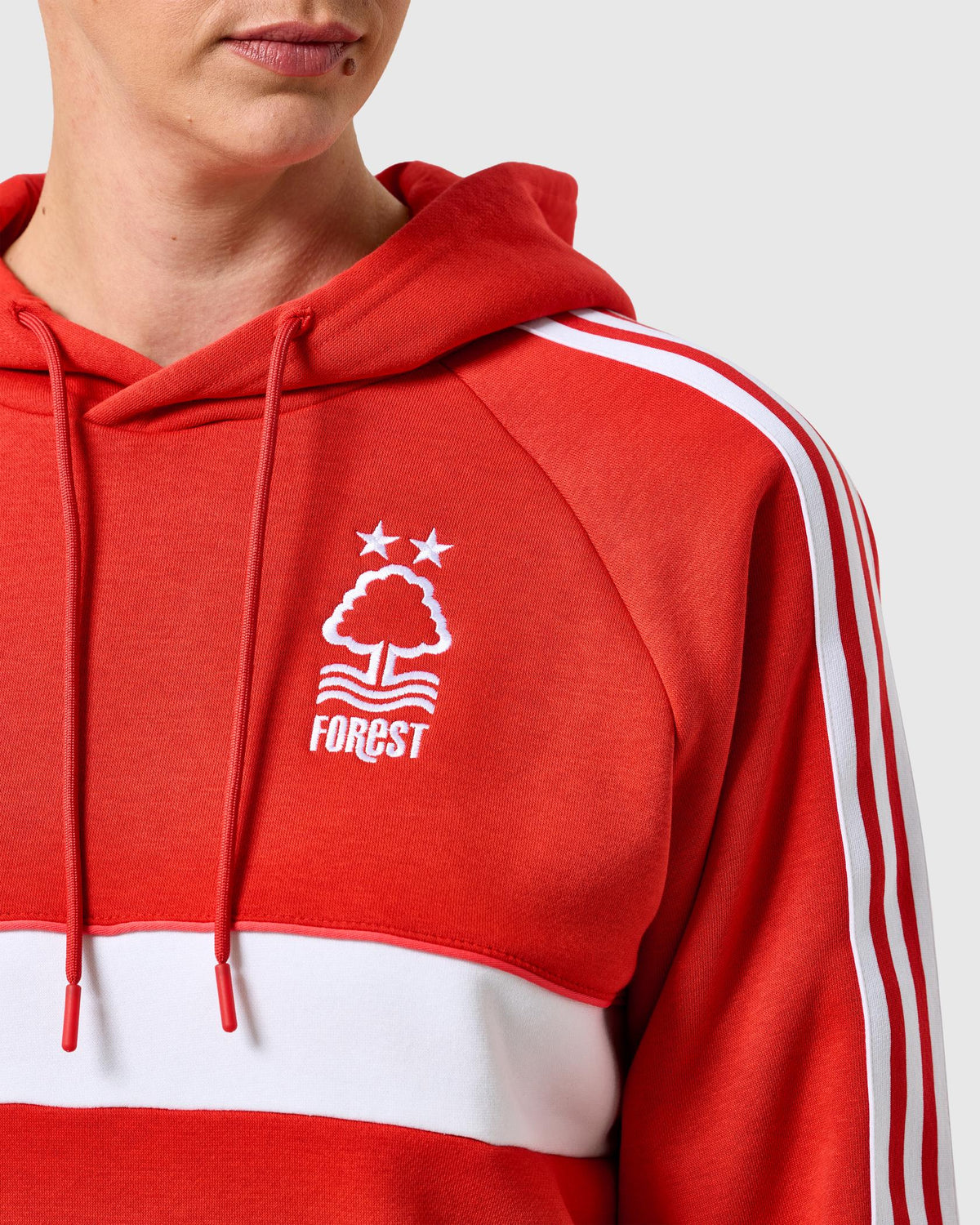NFFC adidas Originals Red Hoodie - Nottingham Forest FC