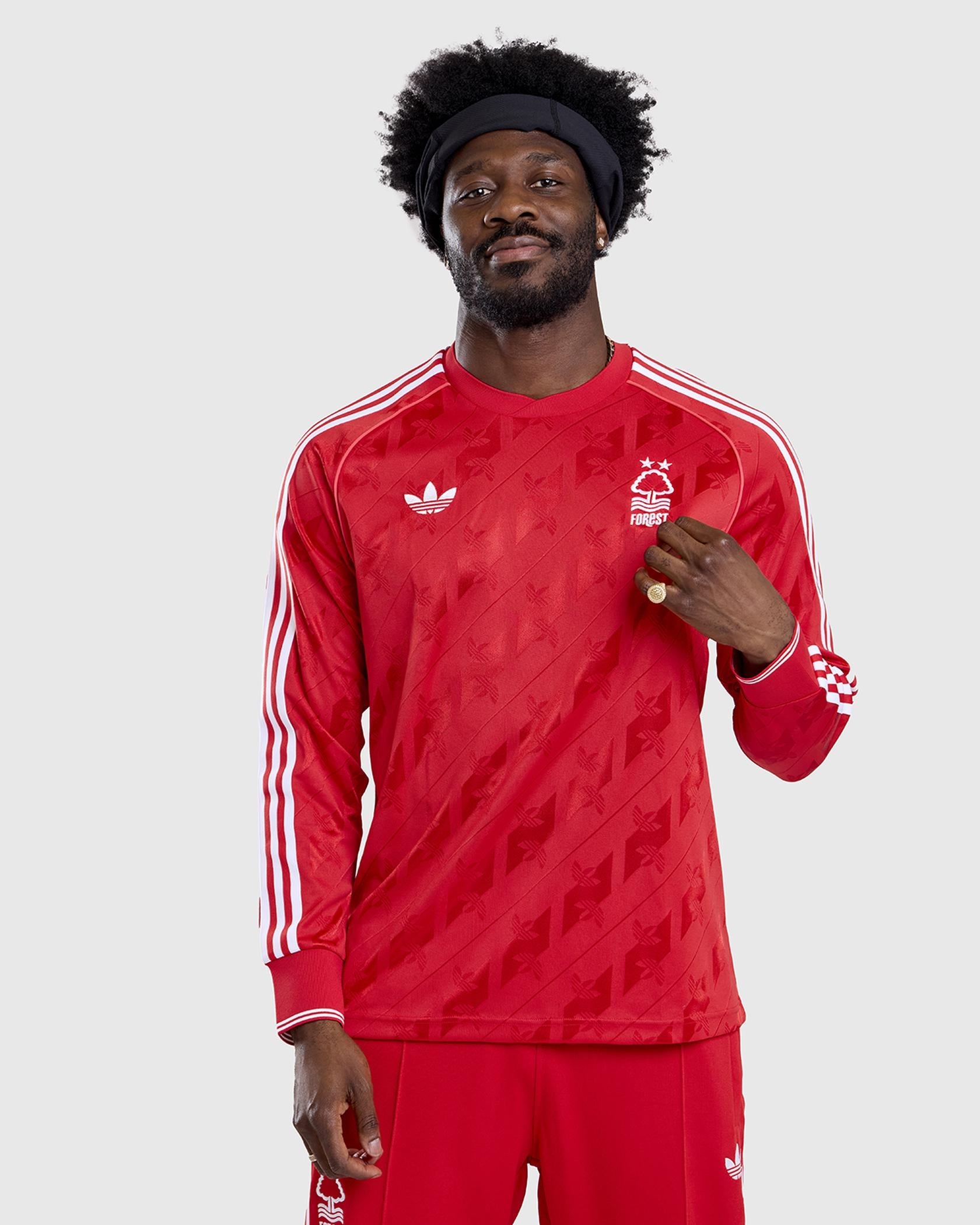 NFFC adidas Originals Red Long Sleeve Jersey - Nottingham Forest FC