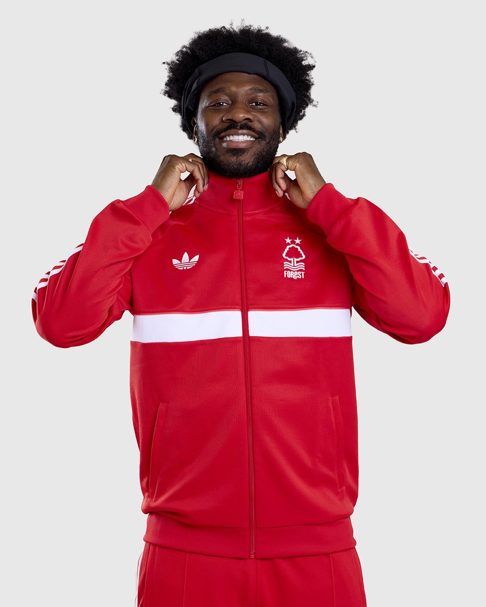 NFFC adidas Originals Red Track Top - Nottingham Forest FC