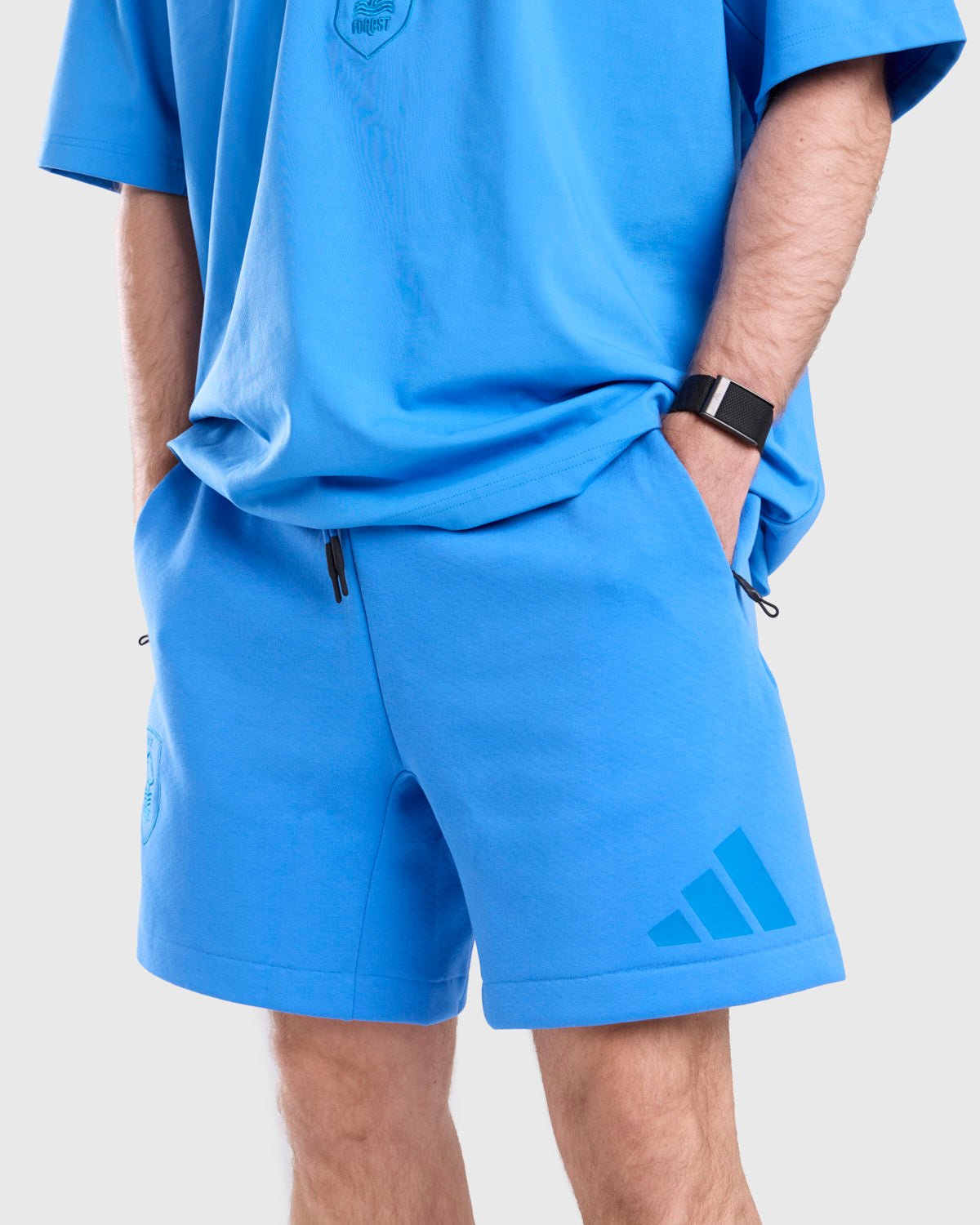 NFFC adidas Ray-Blue ZNE Shorts - Nottingham Forest FC